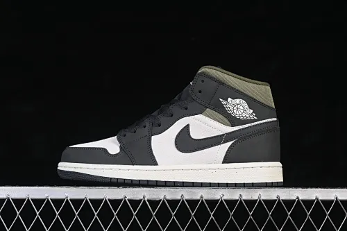 All categories Air Jordan Jordan series basketball shoes Air Jordan 1 Mid Air Jordan 1 Mid AJ1 Joe 1 olive green Chinese culture and leisure sneakers HV4091-102